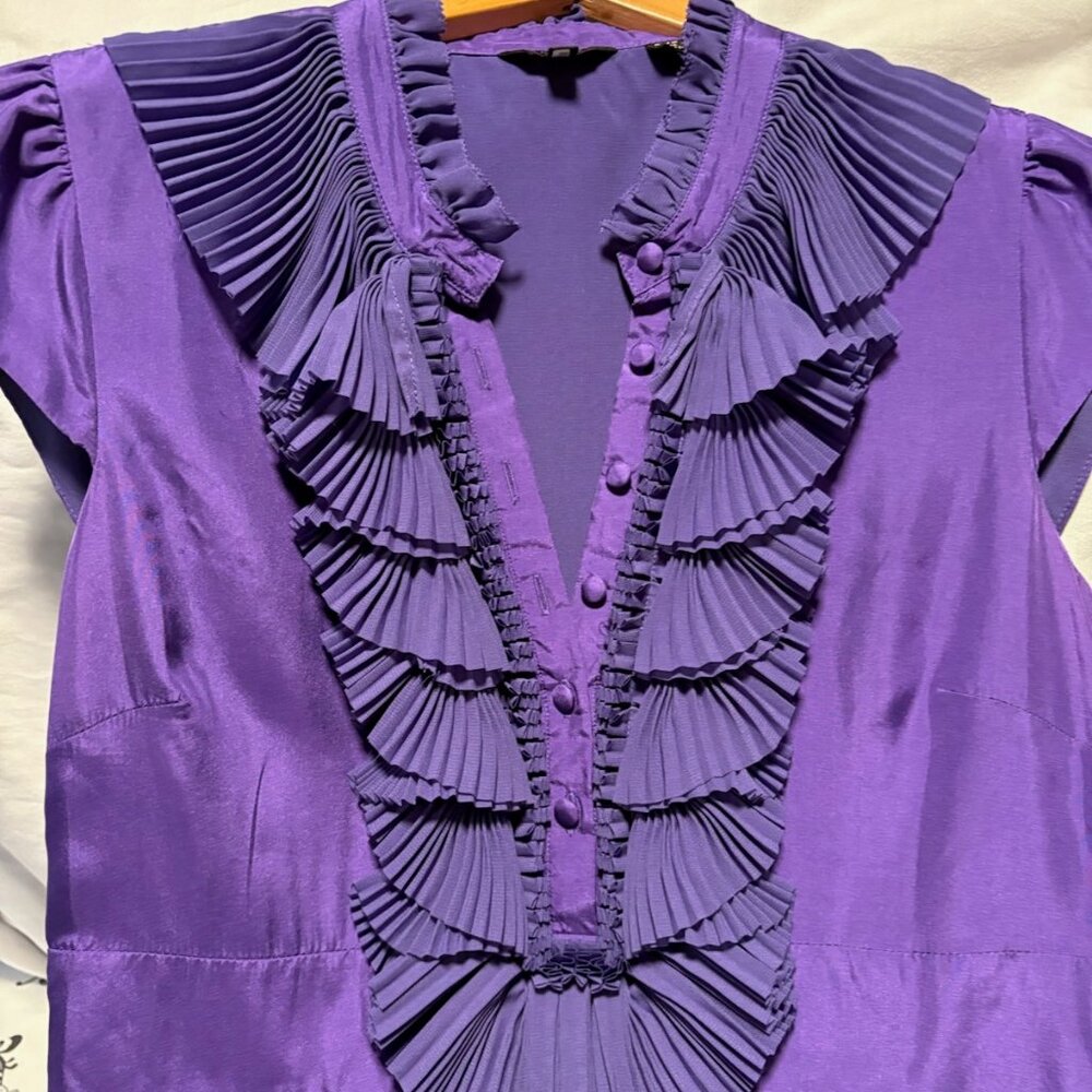 Ted Baker Purple Silk Blend Dress